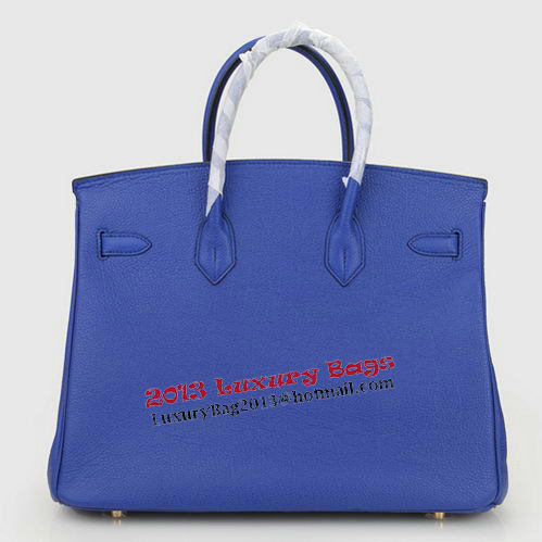Hermes Birkin 35CM Tote Bag Blue Original Leather H35 Gold Hermes Birkin 35CM Tote Bag Blue Original Leather H35 Gold