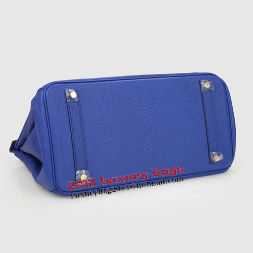 Hermes Birkin 35CM Tote Bag Blue Original Leather H35 Gold Hermes Birkin 35CM Tote Bag Blue Original Leather H35 Gold