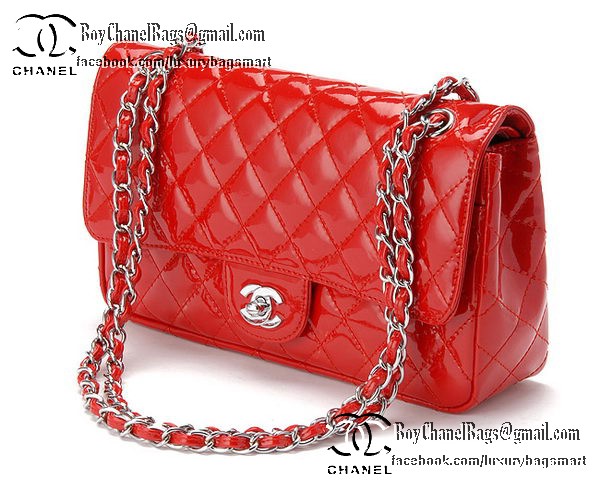Chanel Classic Flap Bag Patent Leather CHA1113 Red Chanel Classic Flap Bag Patent Leather CHA1113 Red