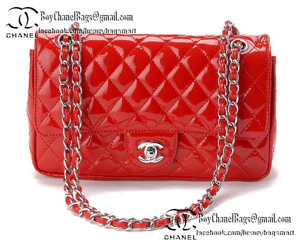 Chanel Classic Flap Bag Patent Leather CHA1113 Red Chanel Classic Flap Bag Patent Leather CHA1113 Red