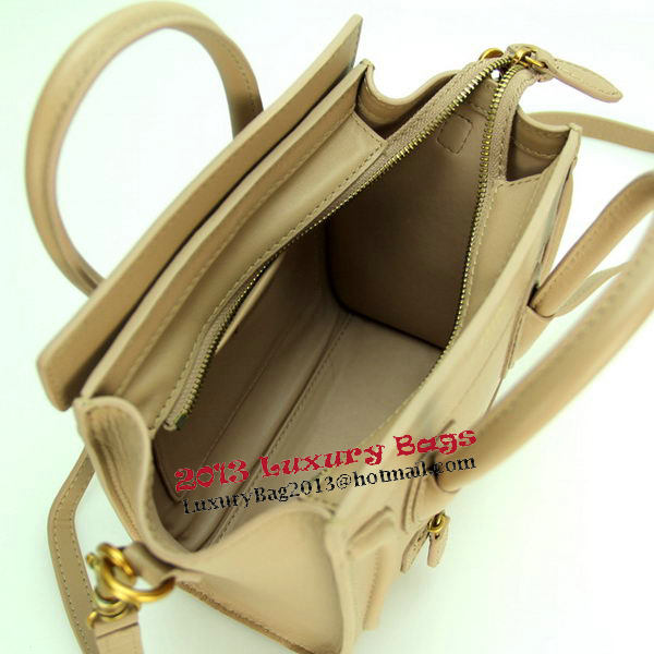 Celine Luggage Nano Bag Smooth Leather CL88029 Khaki Celine Luggage Nano Bag Smooth Leather CL88029 Khaki