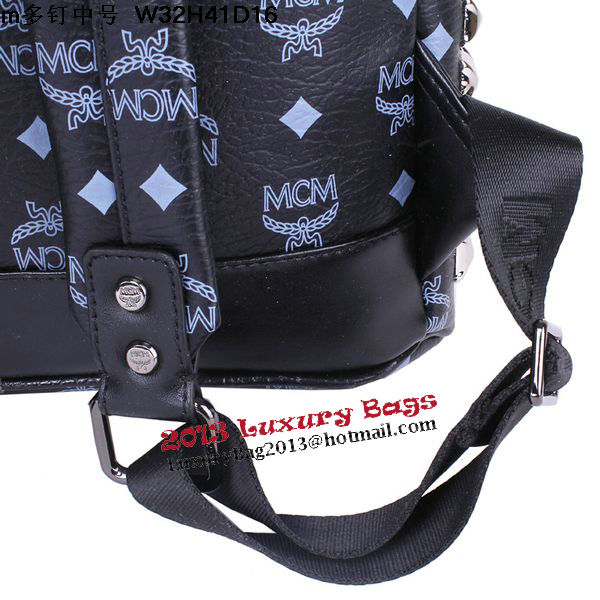 MCM Medium Stark Front Studs Backpack MC4237 Dark Blue MCM Medium Stark Front Studs Backpack MC4237 Dark Blue