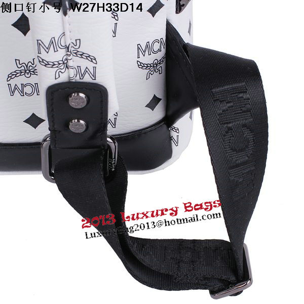 MCM Small Stark Backpack MC2446S White MCM Small Stark Backpack MC2446S White