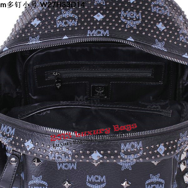 MCM Small Stark Front Studs Backpack MC4237S Black MCM Small Stark Front Studs Backpack MC4237S Black