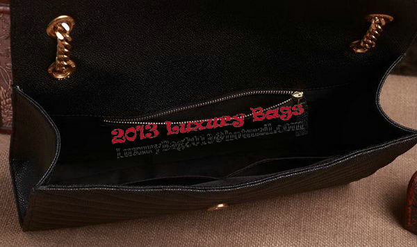 Saint Laurent Classic Monogramme Cannage Pattern Flap Bag Y5480 Black Saint Laurent Classic Monogramme Cannage Pattern Flap Bag Y5480 Black