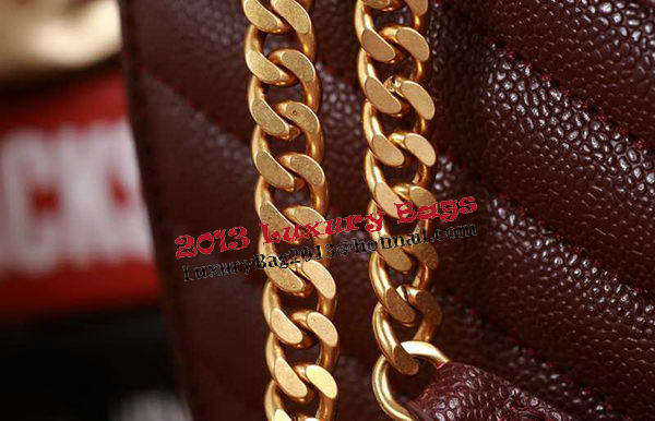 Saint Laurent Classic Monogramme Cannage Pattern Flap Bag Y5480 Burgundy Saint Laurent Classic Monogramme Cannage Pattern Flap Bag Y5480 Burgundy