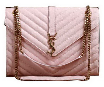 Saint Laurent Classic Monogramme Cannage Pattern Flap Bag Y5480 Light Pink Saint Laurent Classic Monogramme Cannage Pattern Flap Bag Y5480 Light Pink