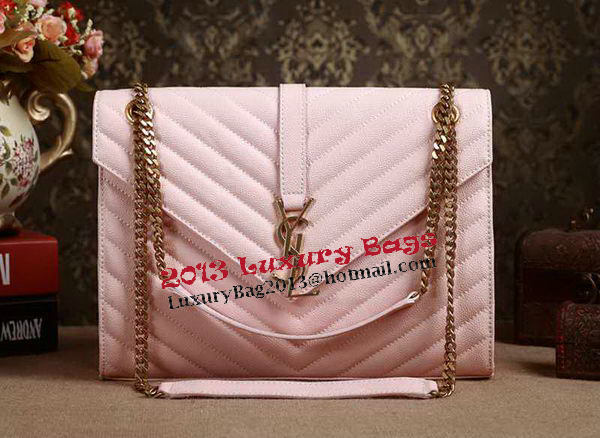 Saint Laurent Classic Monogramme Cannage Pattern Flap Bag Y5480 Light Pink Saint Laurent Classic Monogramme Cannage Pattern Flap Bag Y5480 Light Pink