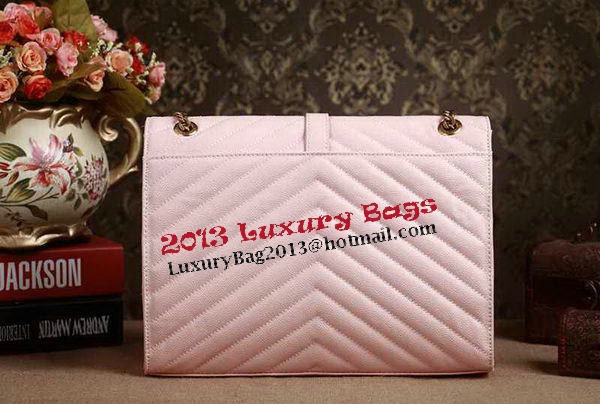 Saint Laurent Classic Monogramme Cannage Pattern Flap Bag Y5480 Light Pink Saint Laurent Classic Monogramme Cannage Pattern Flap Bag Y5480 Light Pink