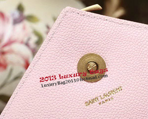 Saint Laurent Classic Monogramme Cannage Pattern Flap Bag Y5480 Light Pink Saint Laurent Classic Monogramme Cannage Pattern Flap Bag Y5480 Light Pink