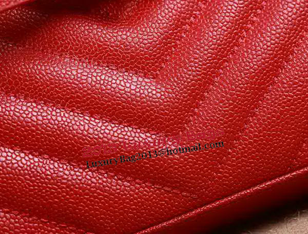 Saint Laurent Classic Monogramme Cannage Pattern Flap Bag Y5480 Red Saint Laurent Classic Monogramme Cannage Pattern Flap Bag Y5480 Red