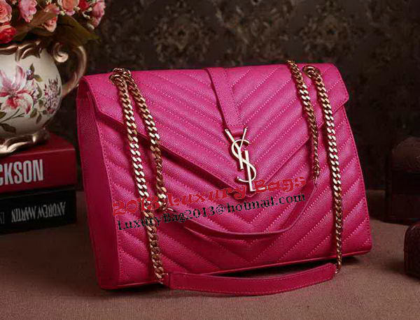 Saint Laurent Classic Monogramme Cannage Pattern Flap Bag Y5480 Rose Saint Laurent Classic Monogramme Cannage Pattern Flap Bag Y5480 Rose