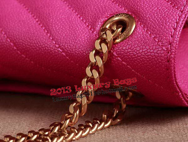 Saint Laurent Classic Monogramme Cannage Pattern Flap Bag Y5480 Rose Saint Laurent Classic Monogramme Cannage Pattern Flap Bag Y5480 Rose