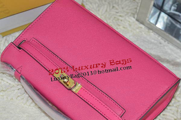 Hermes MINI Kelly 22cm Tote Bag Calfskin Leather Rose