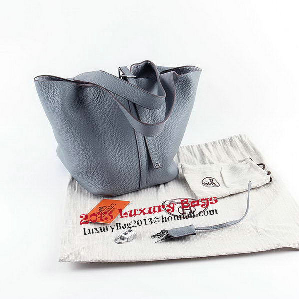 Hermes Picotin Lock PM Bags Clemence Leather H8615 Grey Hermes Picotin Lock PM Bags Clemence Leather H8615 Grey