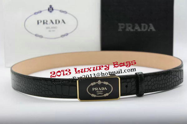 Prada 35mm Belt Croco Leather PB1128B Prada 35mm Belt Croco Leather PB1128B