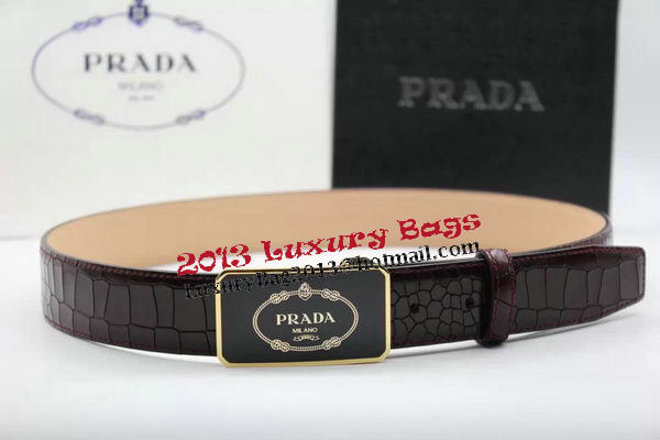 Prada 35mm Belt Croco Leather PB1128B Prada 35mm Belt Croco Leather PB1128B