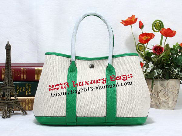 Hermes Garden Party 30cm Tote Bag Canvas Light Green Hermes Garden Party 30cm Tote Bag Canvas Light Green