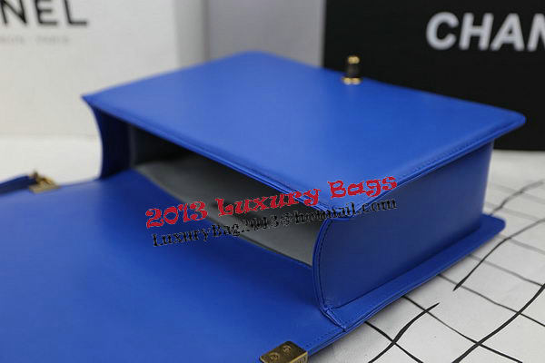 Chanel Boy Flap Shoulder Bag Original Sheepskin Leather A67087 Blue