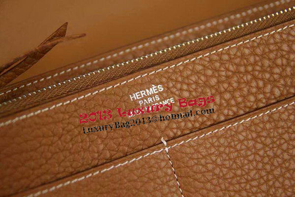 Hermes Compact Passport Holder Original Leather Wallet Wheat Hermes Compact Passport Holder Original Leather Wallet Wheat