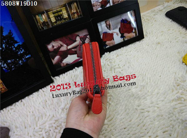 Bottega Veneta Intrecciato Nappa Zip Around Wallet BV5808 Orange Bottega Veneta Intrecciato Nappa Zip Around Wallet BV5808 Orange