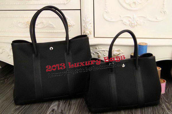 Hermes Garden Party 36cm 30cm Tote Bag Canvas Black Hermes Garden Party 36cm 30cm Tote Bag Canvas Black