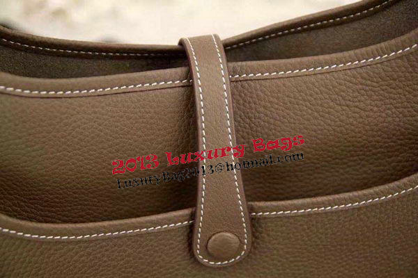 Hermes Evelyne 28cm Messenger Bag Original Leather H1188 Khaki Hermes Evelyne 28cm Messenger Bag Original Leather H1188 Khaki