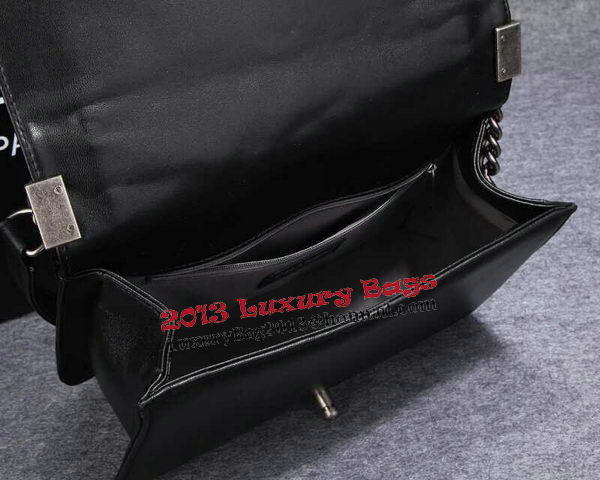 Boy Chanel Flap Shoulder Bag Herringbone Stitching CHA6817 Black Boy Chanel Flap Shoulder Bag Herringbone Stitching CHA6817 Black