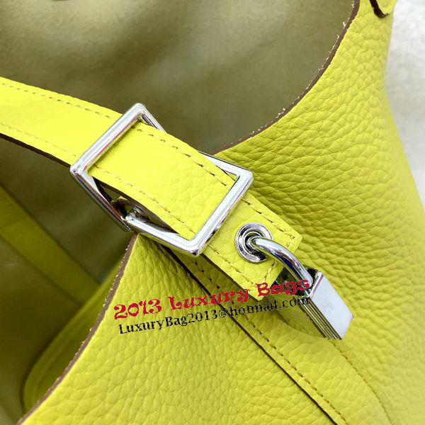 Hermes Picotin Lock 22cm Bags Litchi Leather HPL1048 Lemon Hermes Picotin Lock 22cm Bags Litchi Leather HPL1048 Lemon