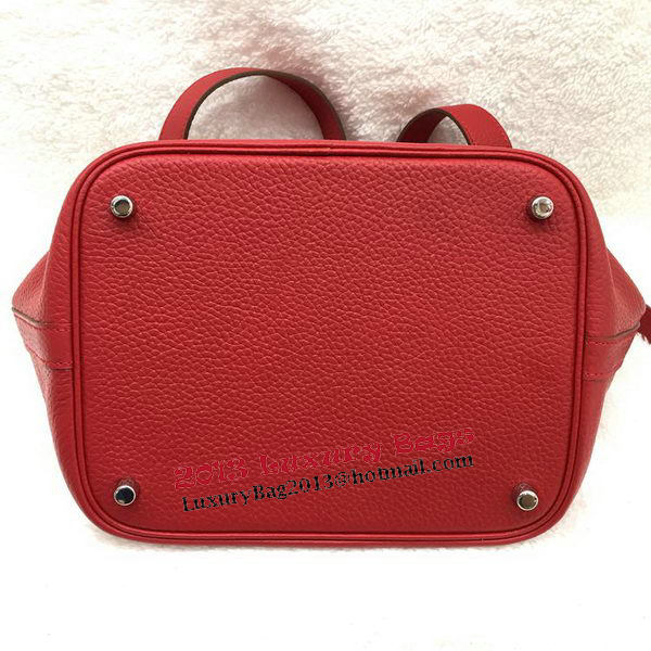 Hermes Picotin Lock 22cm Bags Litchi Leather HPL1048 Red Hermes Picotin Lock 22cm Bags Litchi Leather HPL1048 Red