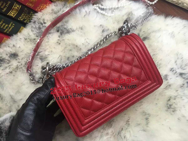 Boy Chanel Flap Shoulder Bag Cannage Pattern A67085 Red Boy Chanel Flap Shoulder Bag Cannage Pattern A67085 Red
