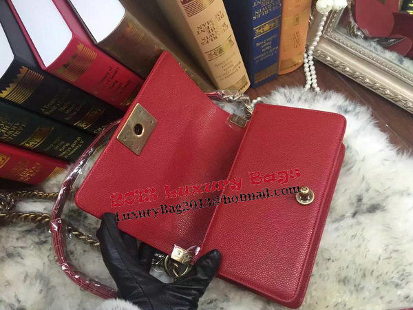 Boy Chanel Flap Shoulder Bag Cannage Pattern A67085 Red Boy Chanel Flap Shoulder Bag Cannage Pattern A67085 Red