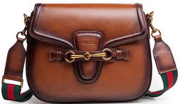 Gucci Lady Web Calfskin Leather Shoulder Bags 383848 Brown Gucci Lady Web Calfskin Leather Shoulder Bags 383848 Brown