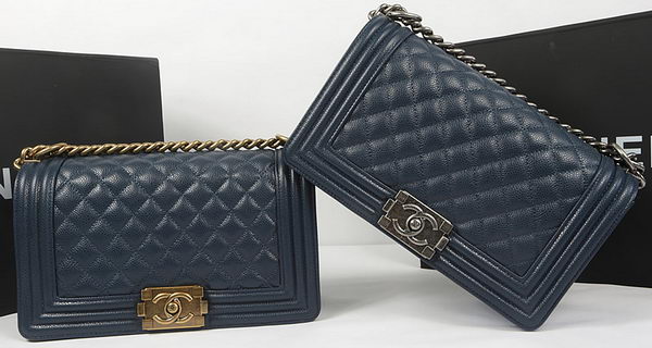 Boy Chanel Flap Bag Original Royal Cannage Pattern A67025 Silver