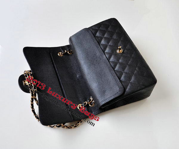 Chanel Jumbo Quilted Classic Flap Bag Black Cannage Patterns A58600 Gold Chanel Jumbo Quilted Classic Flap Bag Black Cannage Patterns A58600 Gold