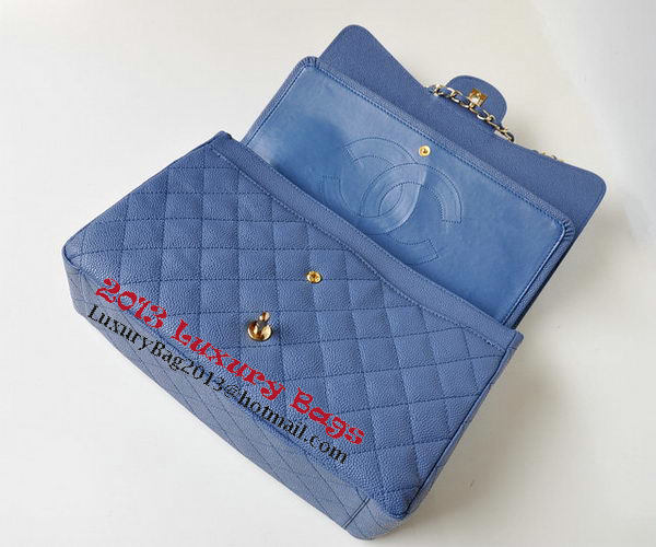 Chanel Maxi Quilted Classic Flap Bag Blue Cannage Patterns A58601 Gold Chanel Maxi Quilted Classic Flap Bag Blue Cannage Patterns A58601 Gold