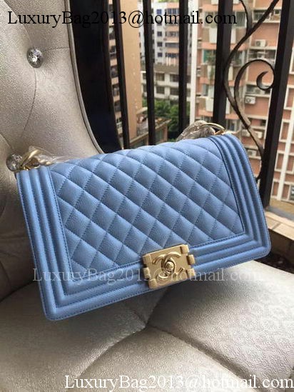 Boy Chanel Flap Shoulder Bag Blue Cannage Pattern A67086 Gold Boy Chanel Flap Shoulder Bag Blue Cannage Pattern A67086 Gold