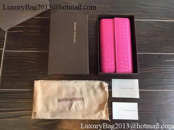 Bottega Veneta Intrecciato Nappa Tri-Flod Wallet BV150507 Rose Bottega Veneta Intrecciato Nappa Tri-Flod Wallet BV150507 Rose