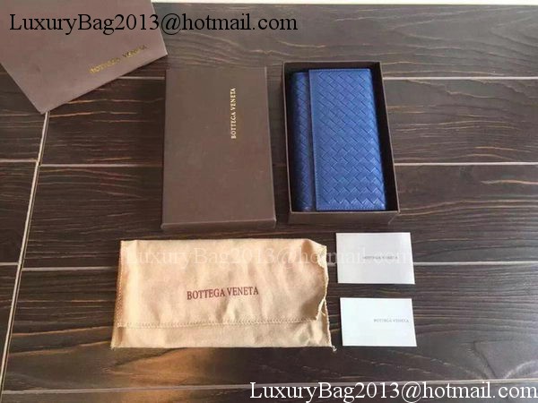 Bottega Veneta Intrecciato Nappa Tri-Flod Wallet BV150507 RoyalBlue Bottega Veneta Intrecciato Nappa Tri-Flod Wallet BV150507 RoyalBlue