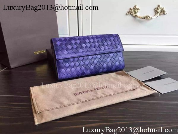 Bottega Veneta Intrecciato Nappa Tri-Flod Wallet BV1505071 Violet Bottega Veneta Intrecciato Nappa Tri-Flod Wallet BV1505071 Violet