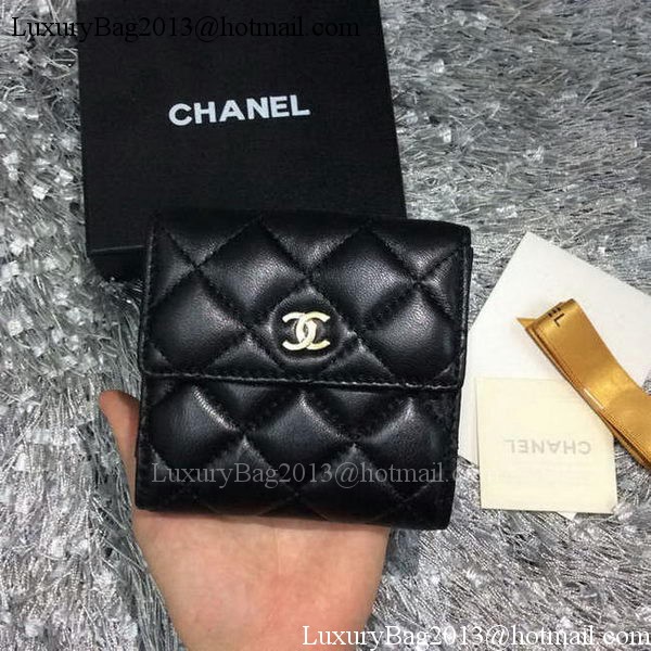 Chanel mini Tri-Fold Wallet Sheepskin Leather A48980 Chanel mini Tri-Fold Wallet Sheepskin Leather A48980