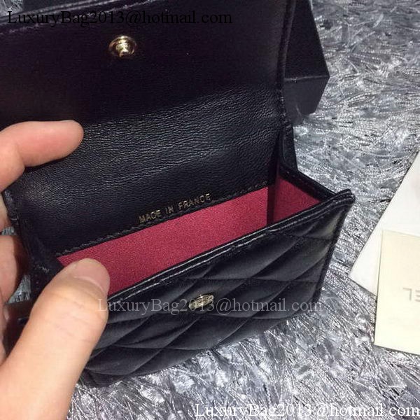 Chanel mini Tri-Fold Wallet Sheepskin Leather A48980 Chanel mini Tri-Fold Wallet Sheepskin Leather A48980