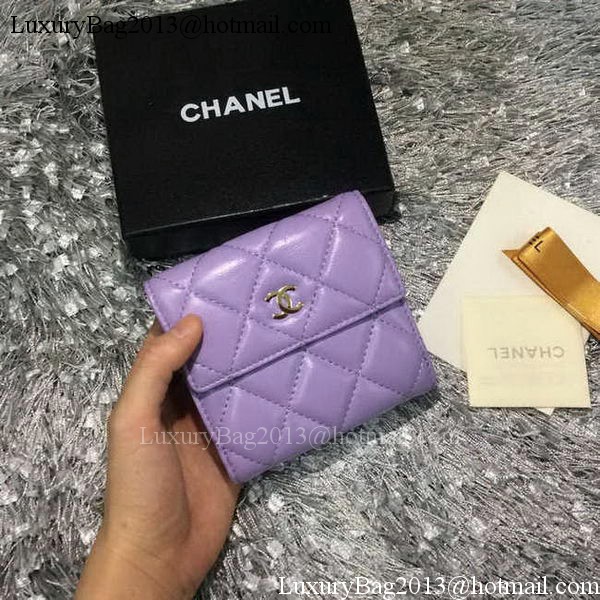 Chanel mini Tri-Fold Wallet Sheepskin Leather A48980 Chanel mini Tri-Fold Wallet Sheepskin Leather A48980