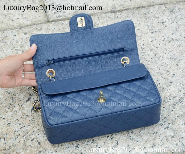 Chanel 2.55 Series Flap Bag Blue Original Cannage Pattern A1112 Gold Chanel 2.55 Series Flap Bag Blue Original Cannage Pattern A1112 Gold