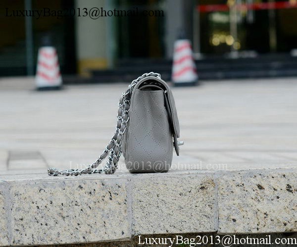 Chanel 2.55 Series Flap Bag Grey Cannage Pattern A1112 Silver Chanel 2.55 Series Flap Bag Grey Cannage Pattern A1112 Silver