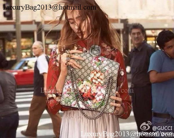 Gucci 400235 Dionysus Blooms Print Shoulder Bag Gucci 400235 Dionysus Blooms Print Shoulder Bag
