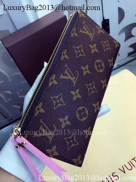 Louis Vuitton Monogram Canvas ADELE WALLET M61287 Pink Louis Vuitton Monogram Canvas ADELE WALLET M61287 Pink