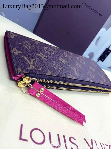 Louis Vuitton Monogram Canvas ADELE WALLET M61287 Rose Louis Vuitton Monogram Canvas ADELE WALLET M61287 Rose