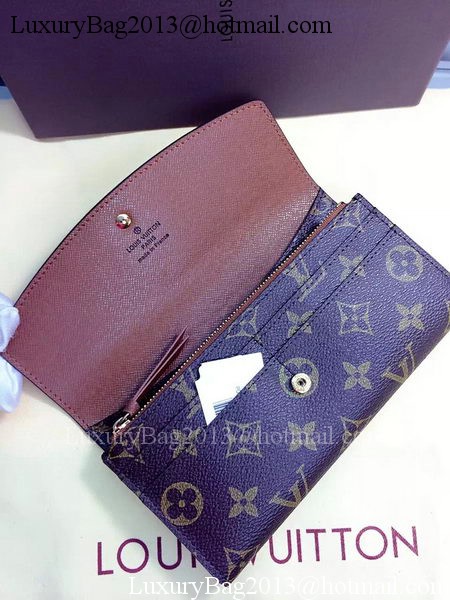Louis Vuitton Monogram Canvas Emilie Wallet Rouge M60136 Brown Louis Vuitton Monogram Canvas Emilie Wallet Rouge M60136 Brown