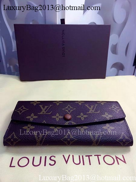Louis Vuitton Monogram Canvas Emilie Wallet Rouge M60136 Brown Louis Vuitton Monogram Canvas Emilie Wallet Rouge M60136 Brown